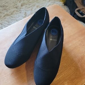 Impo Elegant Black Wedge Slip-On